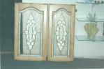 bevels and brass and stained glass