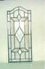 stained leaded beveled door w/ shaped top 