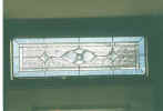 stained + beveled transom