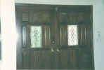 leaded +beveled door panels