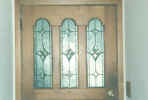 leaded beveled door panels