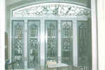 leaded etched + beveled entry