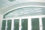 leaded etched + beveled entry