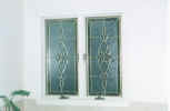 casement panels - brass & bevels