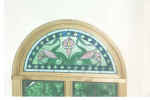 stained, leaded & beveled circle top window