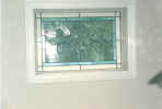 stained & beveled leaded fixed window panel