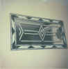 stained leaded border, etched mirror